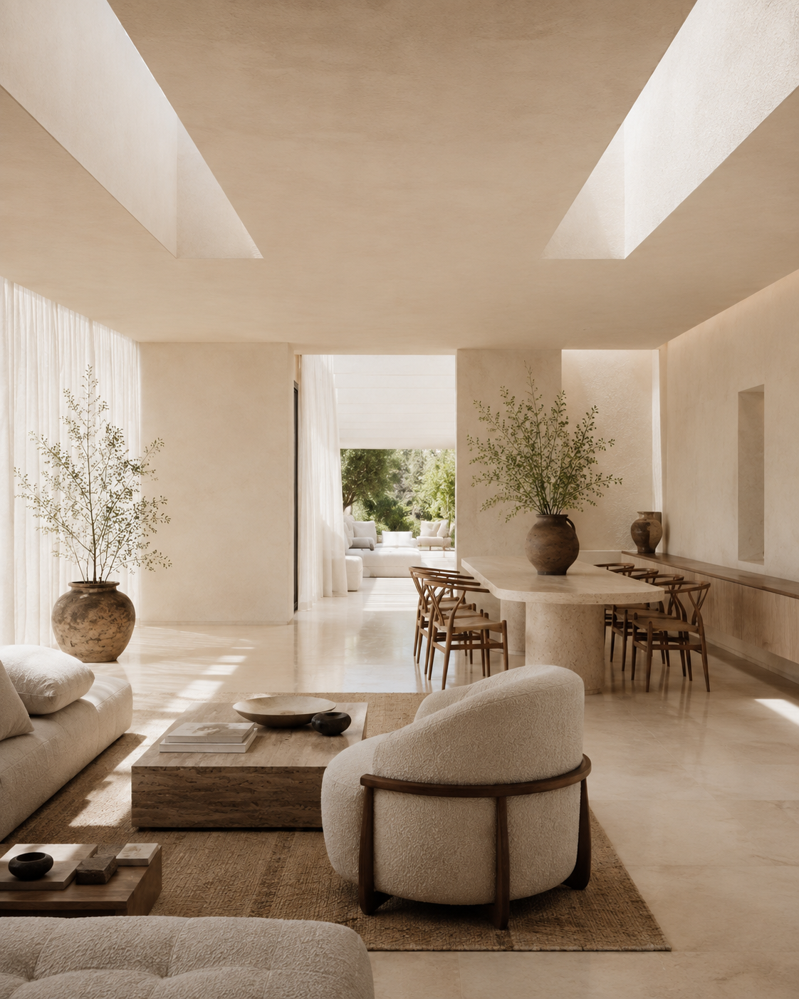 Luce Prowl at Mezzogiorno — skylights washing plaster, the composition judged at the hour it was built for